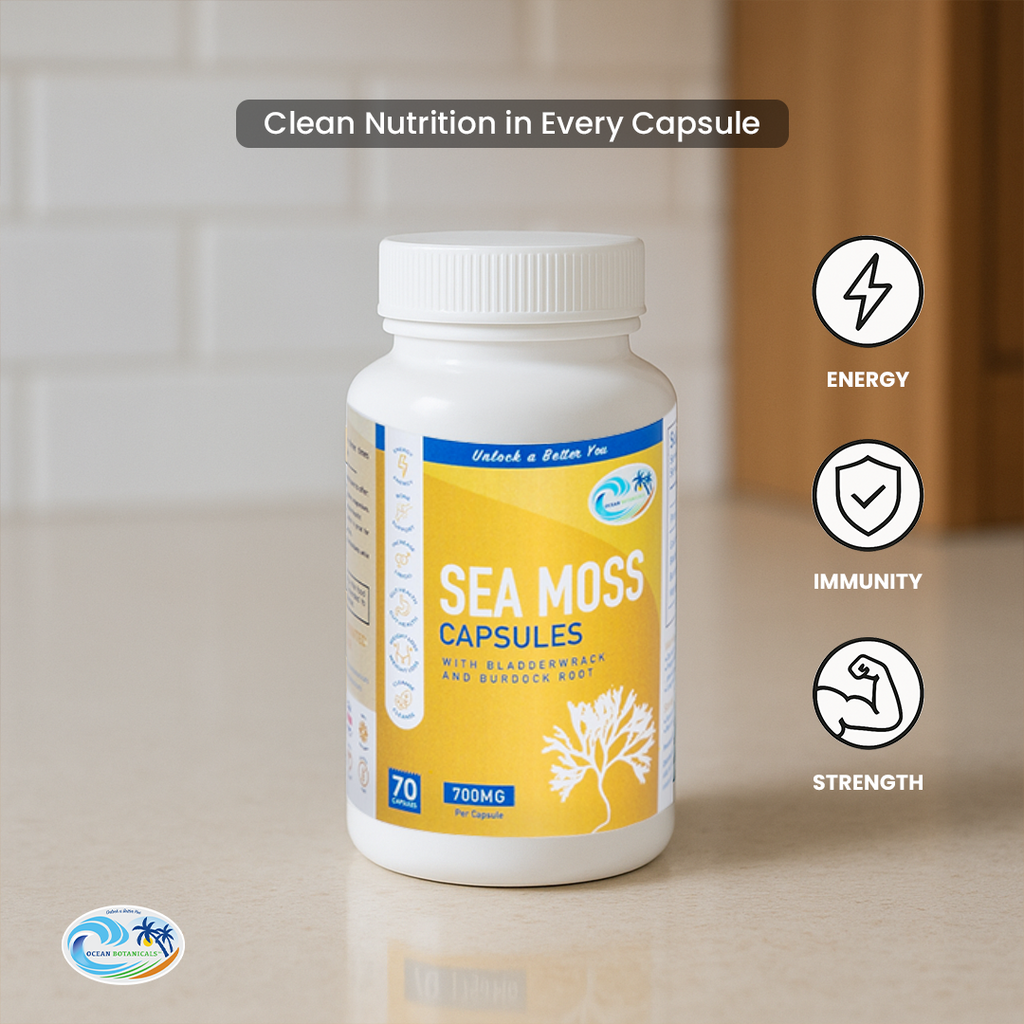 Sea Moss With Bladderwrack And Burdock Root Capsules