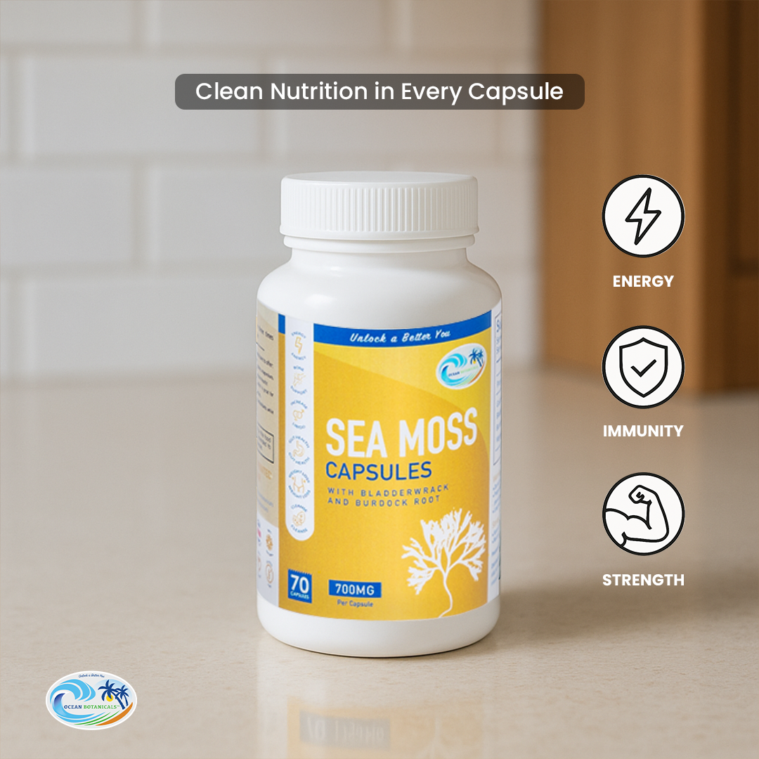 Sea Moss With Bladderwrack And Burdock Root Capsules