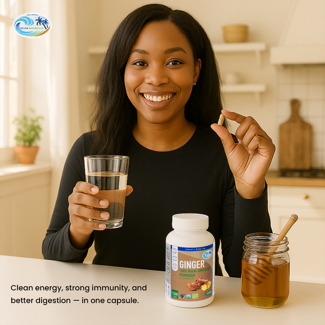 USDA-Certified Organic Ginger Capsules