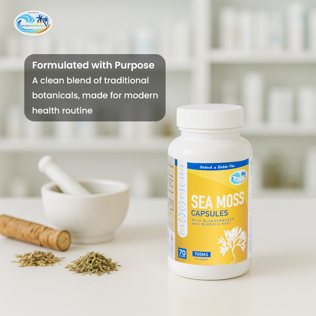 Sea Moss With Bladderwrack And Burdock Root Capsules
