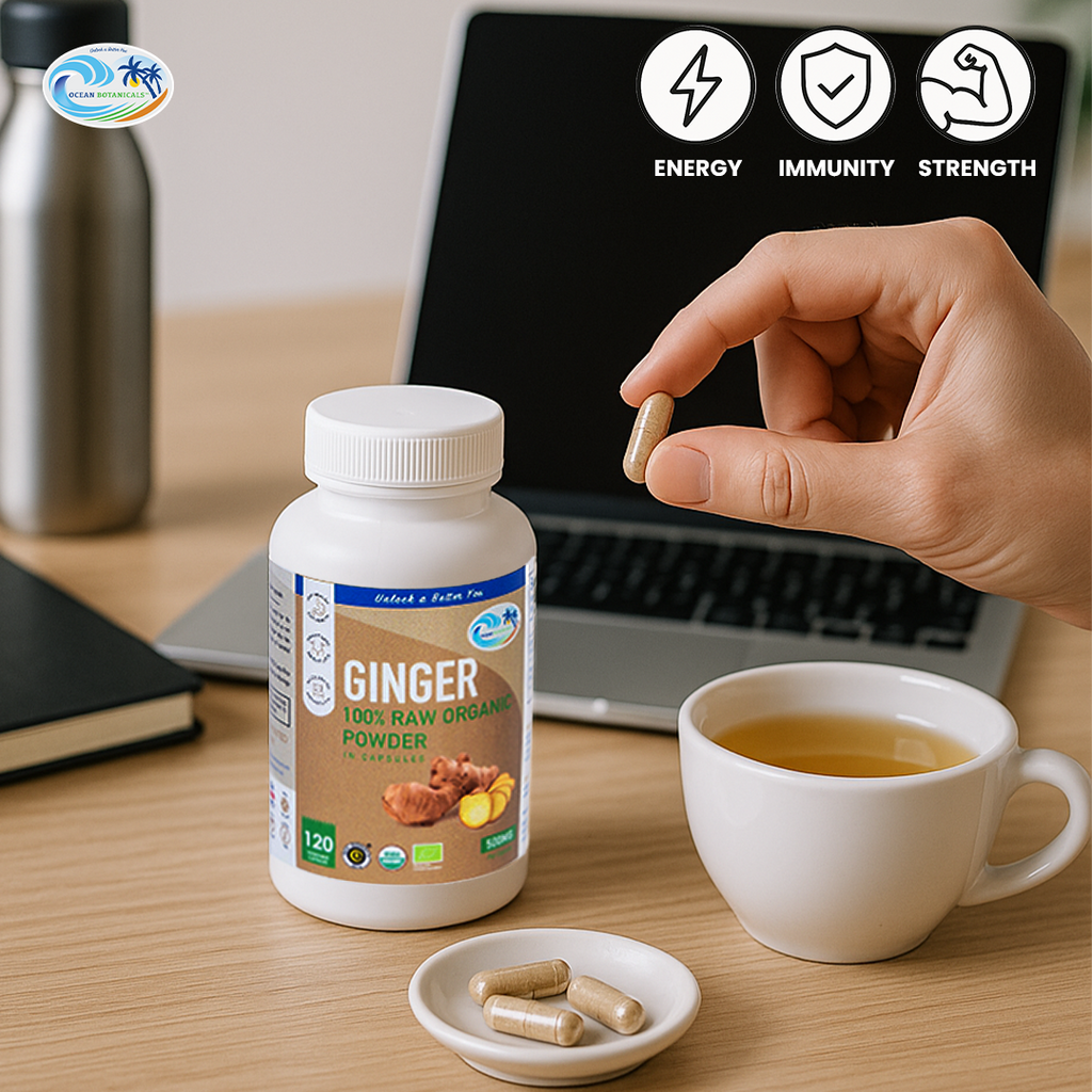 USDA-Certified Organic Ginger Capsules