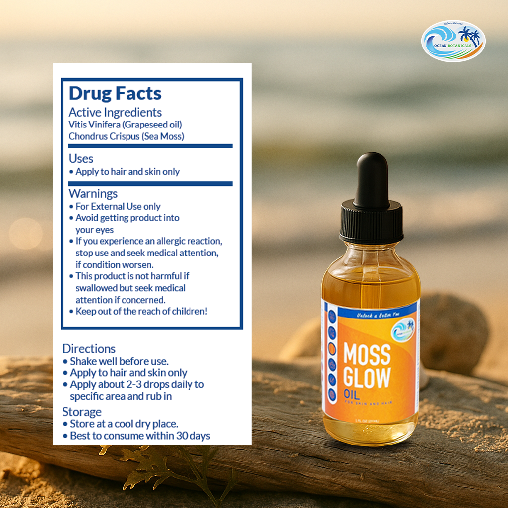 Sea Moss Glow Oil For Hair & Skin
