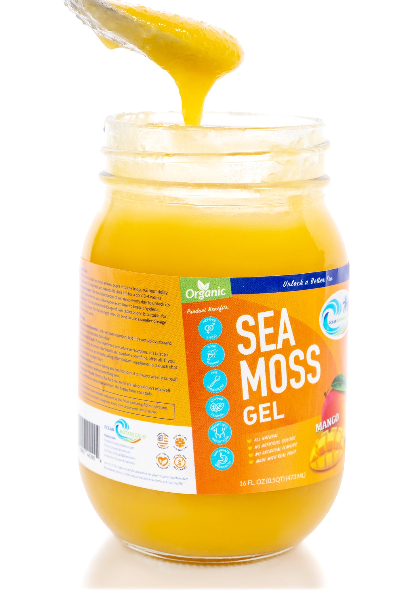 Mango Sea Moss Gel - Ocean Botanicals